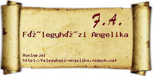 Félegyházi Angelika névjegykártya